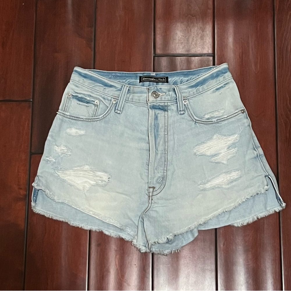 Abercrombie & Fitch High-rise Denim Short